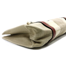 Chloe Tote Bag Woody Lino Bianco e Marrone