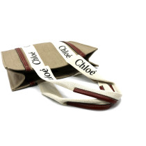 Chloe Tote Bag Woody Lino Bianco e Marrone