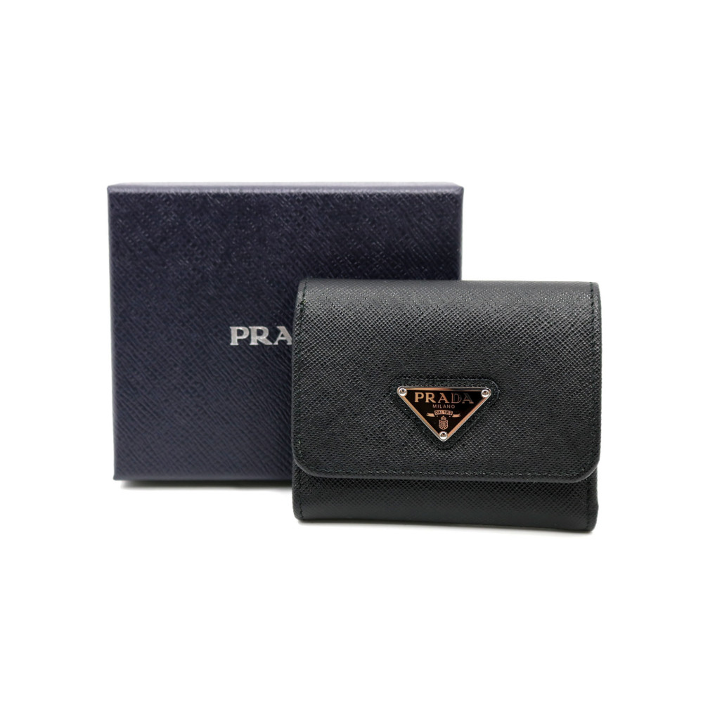 Prada Portafoglio Pelle Nera
