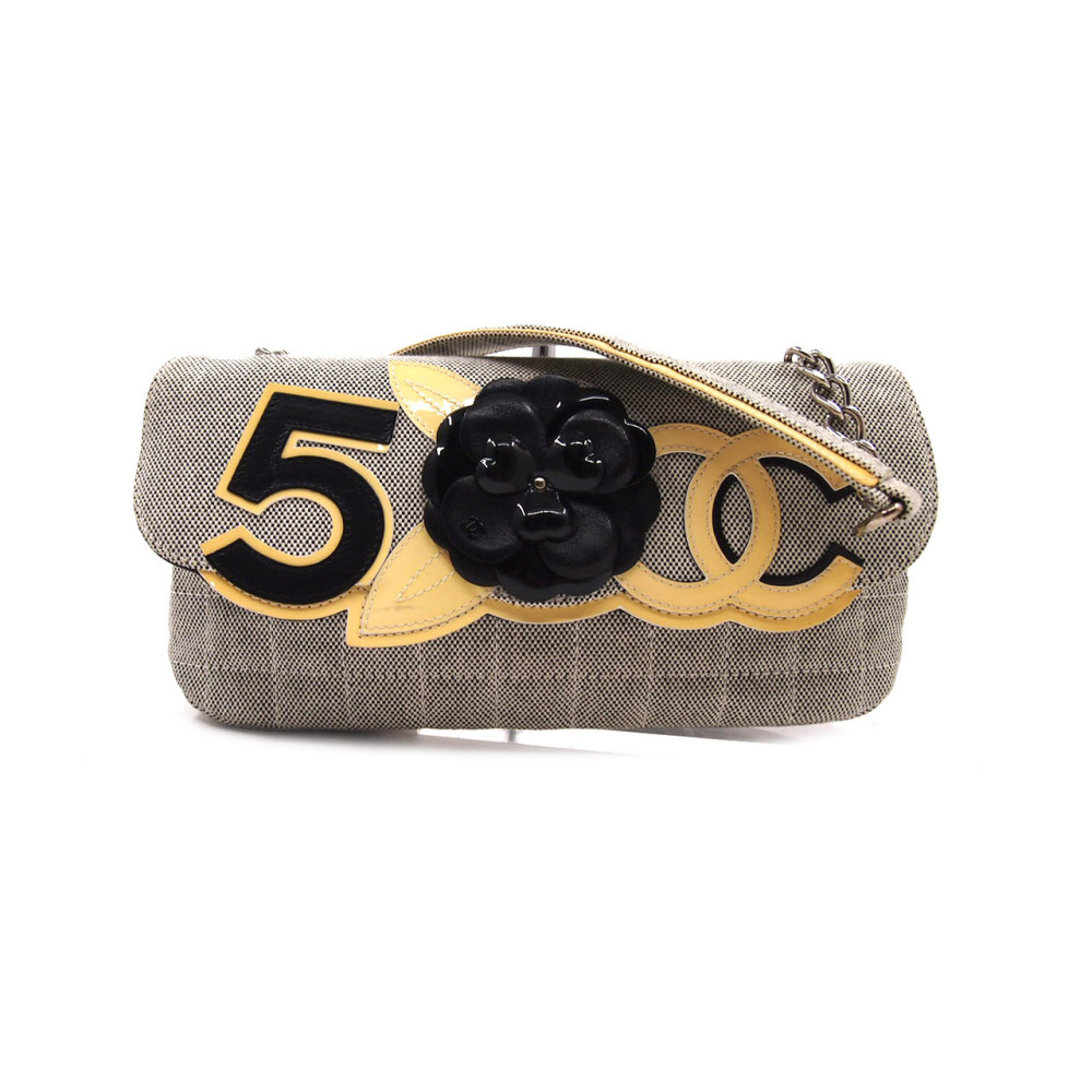 Chanel Camelia Choco Bar N° 5 Tela Grigia