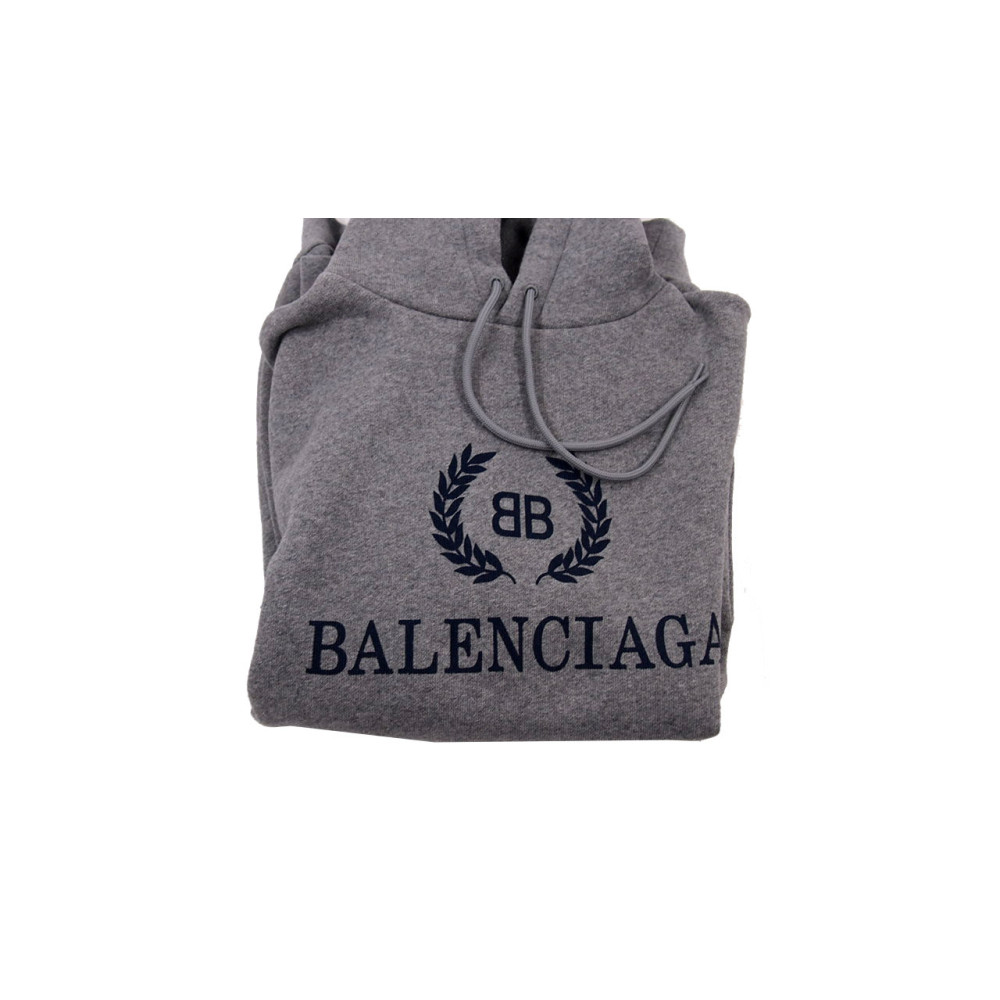 Balenciaga Felpa Cotone e Poliestere Grigio