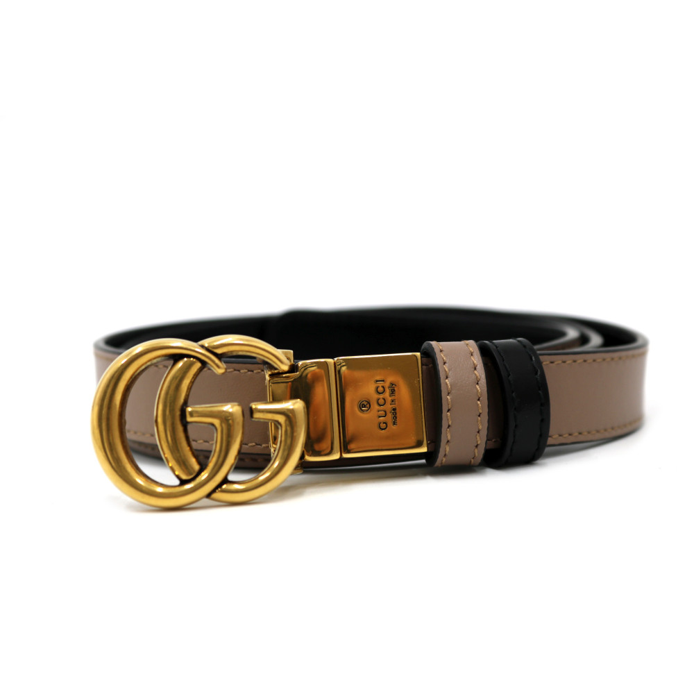 Gucci Cintura Marmont Pelle Rosa