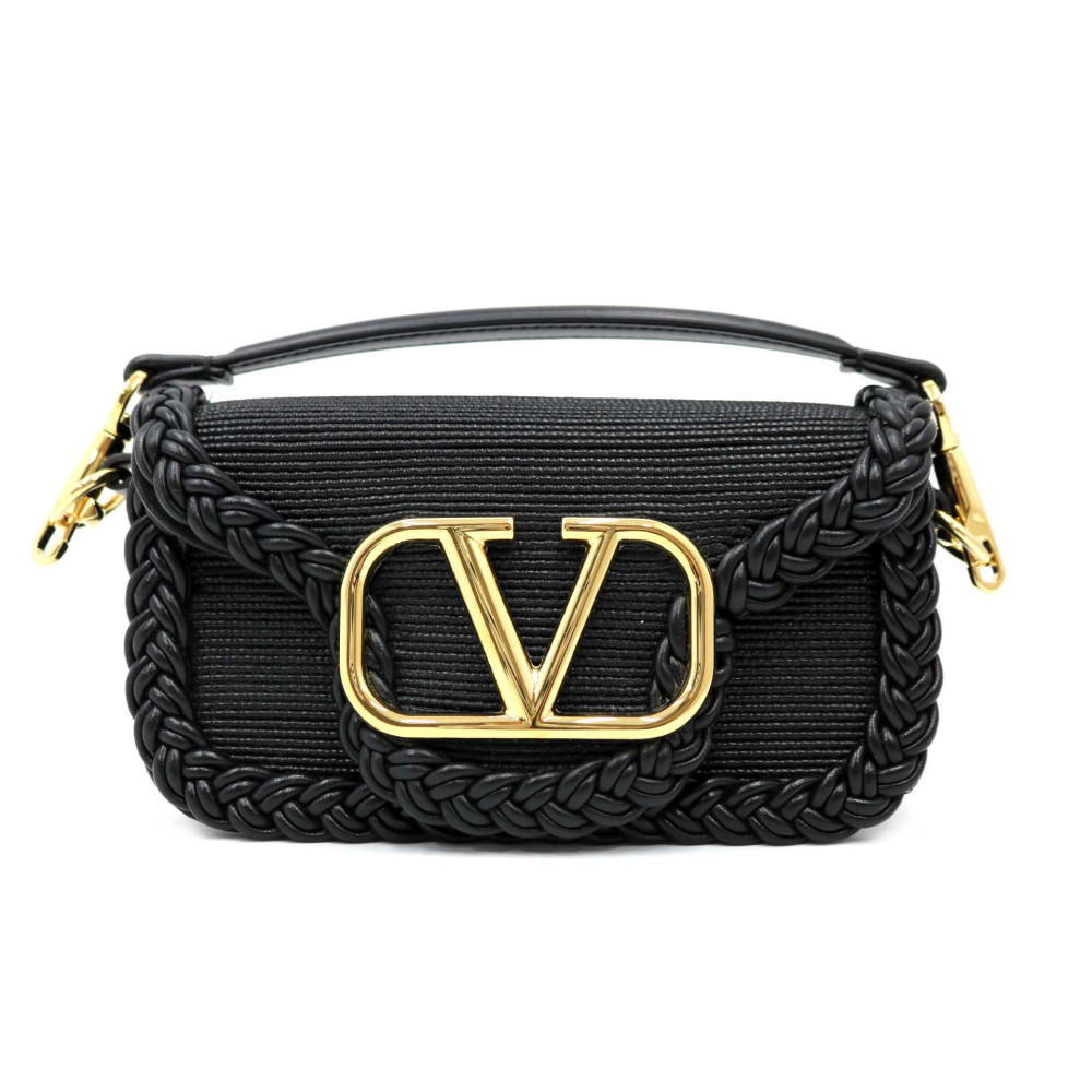 Valentino Supervee Raffia Nera