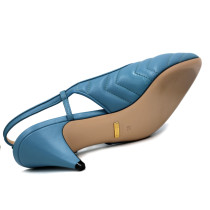 Gucci Slingback Pelle Azzurra