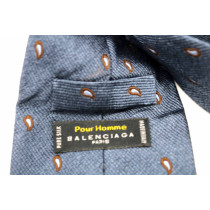 Balenciaga Cravatta Seta Blu