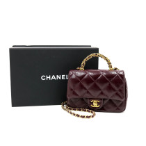 Chanel Mini Burgundy Leather