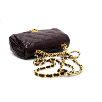 Chanel Mini Cuir Bordeaux