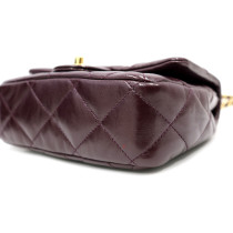 Chanel Mini Cuir Bordeaux