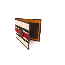 Gucci Portafoglio Tela Marrone e Panna