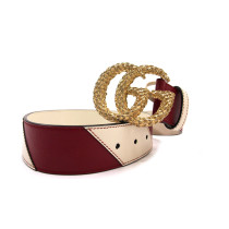 Gucci Cintura Reversibile Pelle Bianca e Rossa