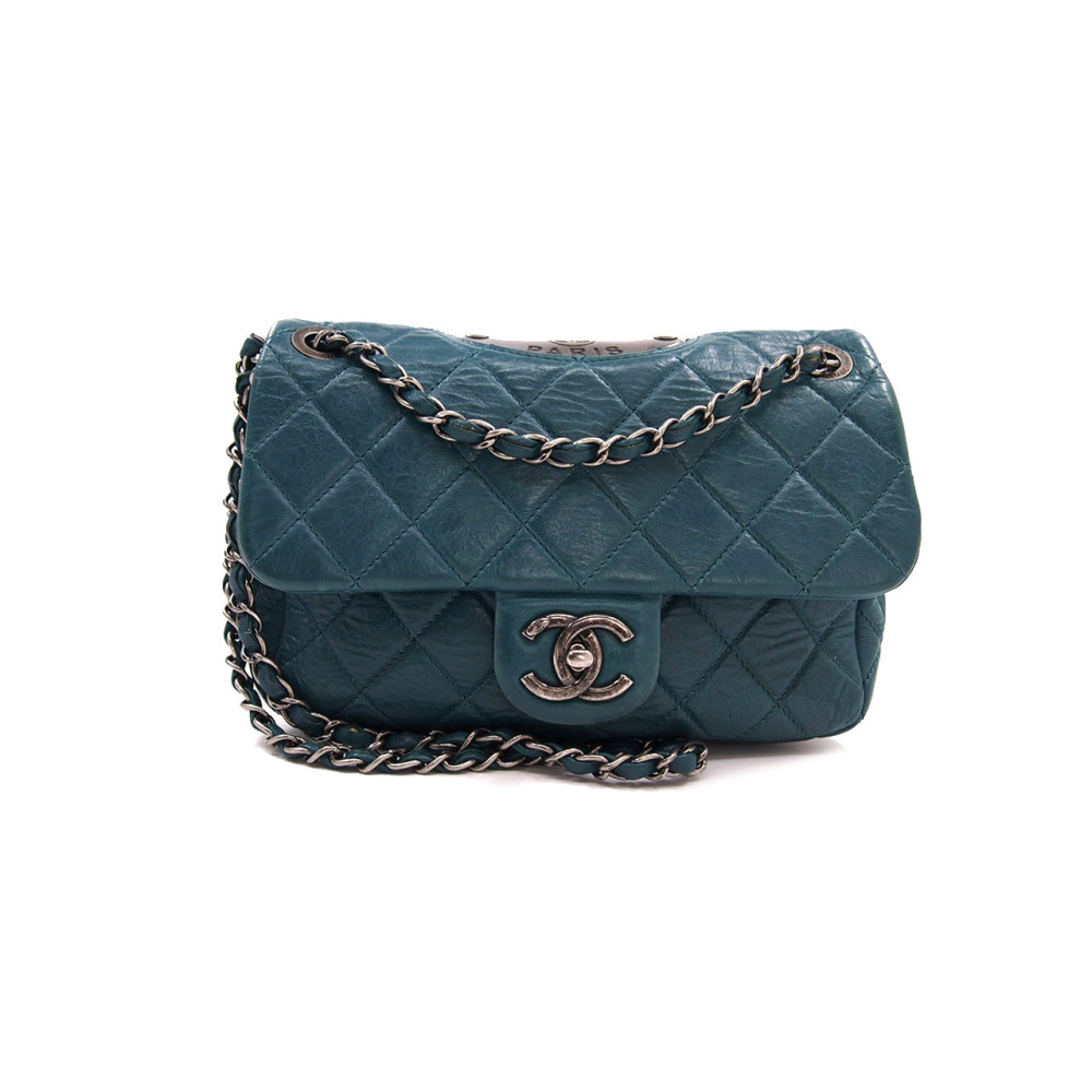 Chanel Shopping Pelle Verde Acqua