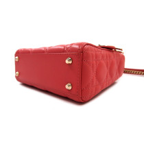 Dior Lady Mini Rosa Leder
