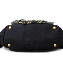 Prada Shopping Nylon Stampa Pitone Multicolor