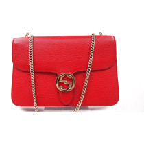 Gucci Interlocking Pelle Rossa