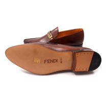 Fendi Mocassini Cuoio Marrone