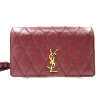 Saint Laurent Angie Chain Diamond Quilted Pelle Bordeaux
