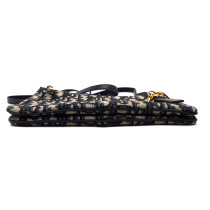 Dior Tracolla Tela Jacquard Oblique Blu