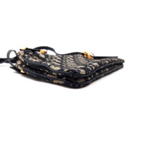 Dior Tracolla Tela Jacquard Oblique Blu
