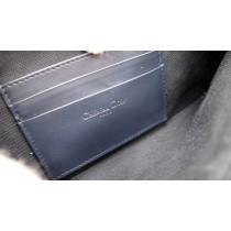 Dior Tracolla Tela Jacquard Oblique Blu