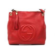 Gucci Soho Hobo Pelle Rossa