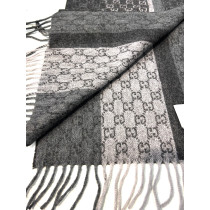 Gucci Sciarpa Lana Grigia