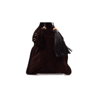 Miu Miu Shopping Suede Marrone