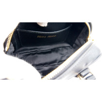 Miu Miu Arcadie Mini Matelasse Pelle Nera