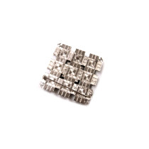 Chanel Spilla Metallo Argento