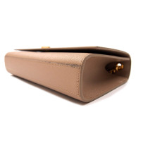 Saint Laurent Kate Medium Pelle Grain De Poudre Dark Beige