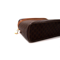 Celine Vanity Bag Vintage Macadam Tela Marrone