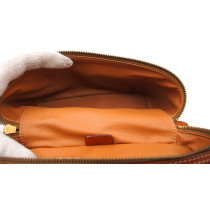 Celine Vanity Bag Vintage Macadam Tela Marrone