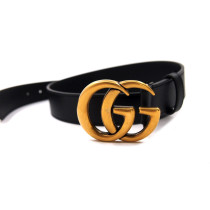 Gucci Cintura Marmont Pelle Nera