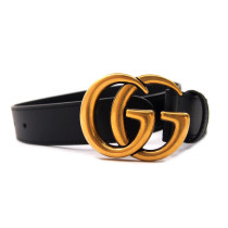 Gucci Cintura Marmont Pelle Nera