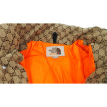 Gucci Piumino Tessuto Marrone