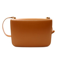 Saint Laurent Le Carrè Satchel Dox Lux Pelle Cammello