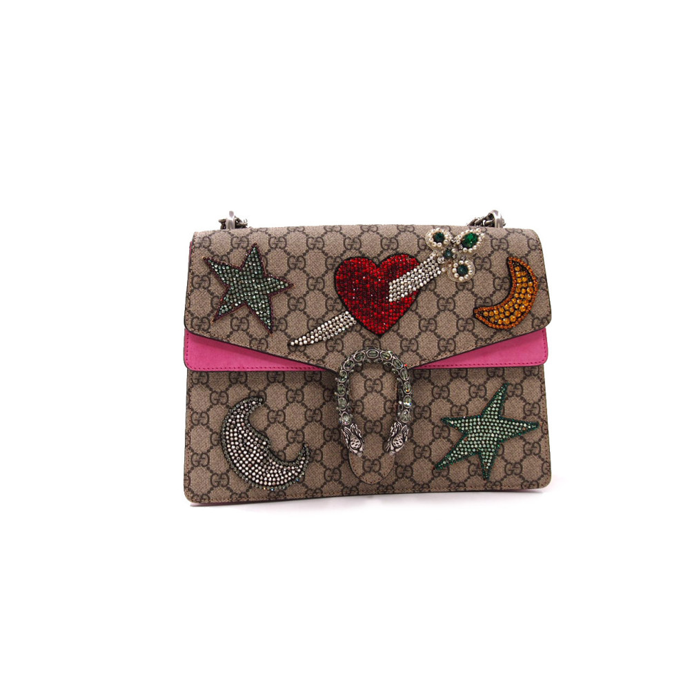 Gucci Dionysus Limited Edition con Cristalli GG Supreme Beige