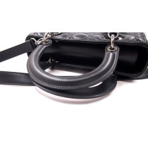 Dior Lady Dior Media Pelle Nera