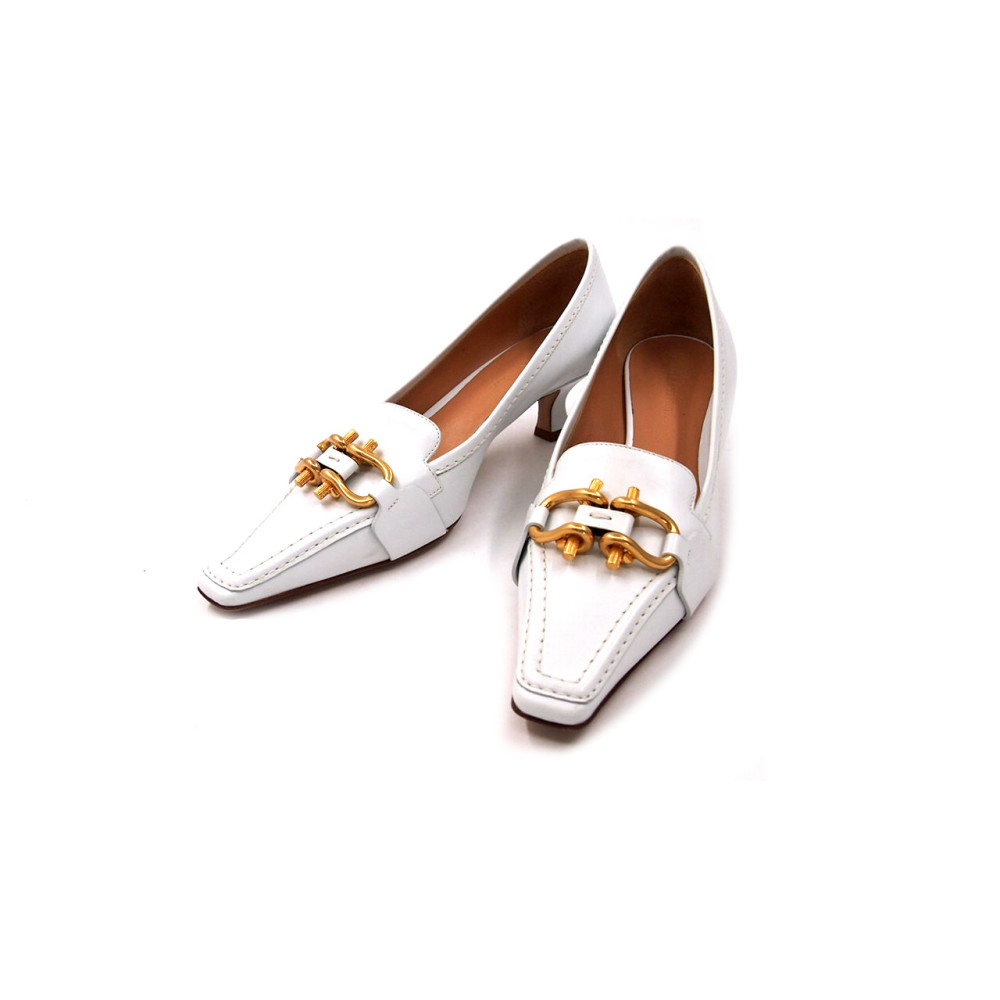 Bottega Veneta Decollete Madame Pelle Bianca