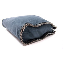 Stella McCartney Falabella Tote 3 Catene Blu Petrolio