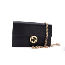 Gucci Interlocking Woc Pelle Nera