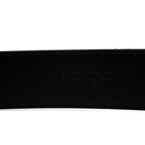 Saint Laurent Cintura Pelle Nera