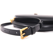 Saint Laurent Voltaire Schwarzes Leder