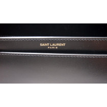 Saint Laurent Voltaire Schwarzes Leder