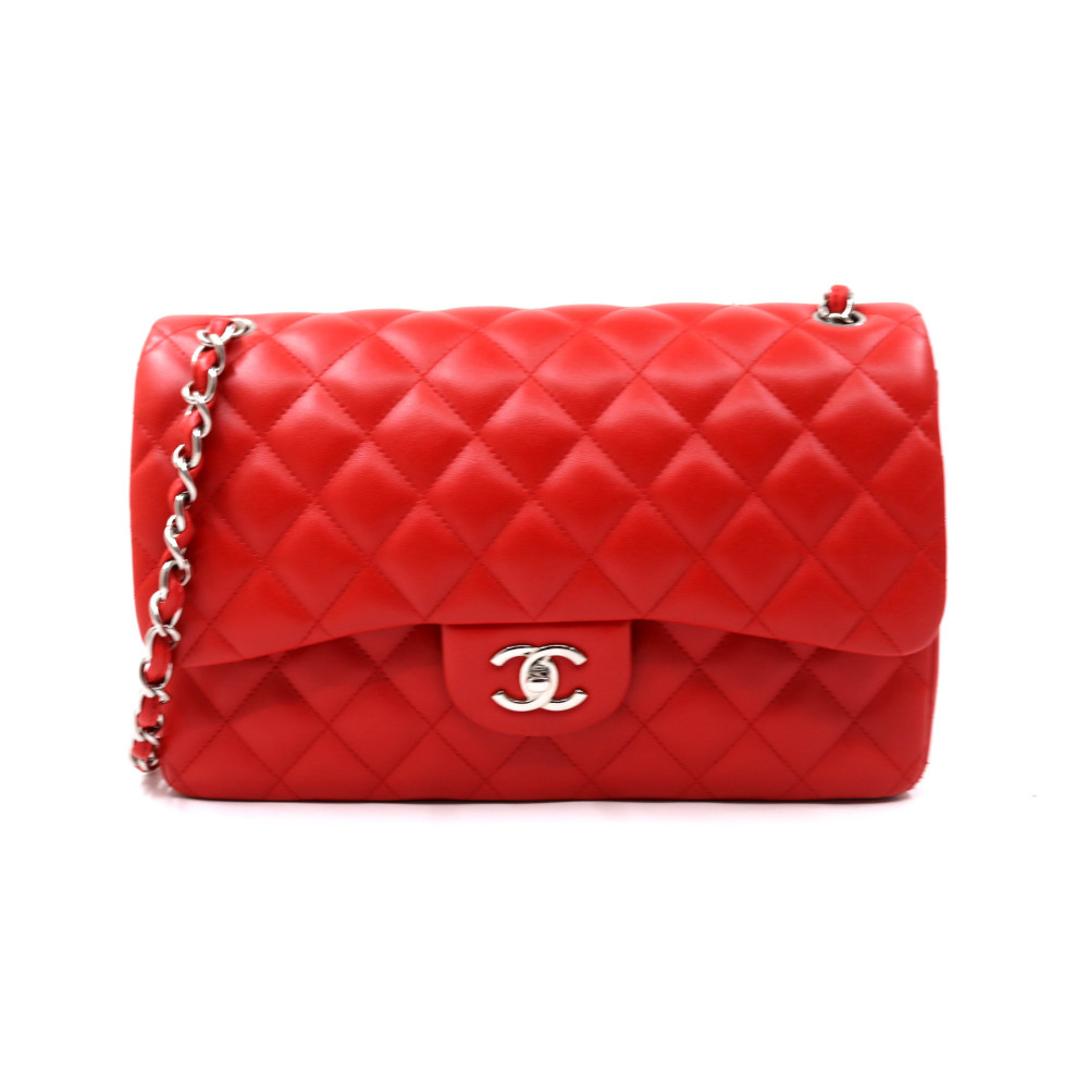 Chanel Jumbo Pelle d'Agnello Rosso