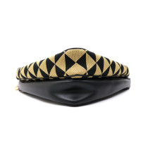 Prada MultiPochette Triange Tessuto Beige e Nero