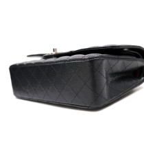 Chanel Classic Flap Timeless Media Pelle Nera
