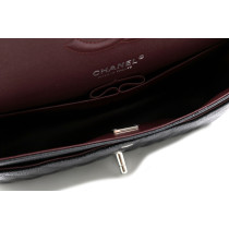 Chanel Classic Flap Timeless Media Pelle Nera