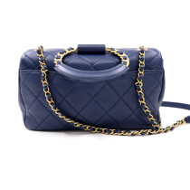 Chanel Tracolla Pelle Blu
