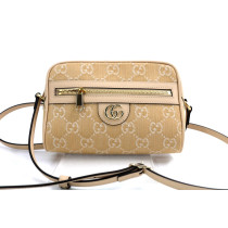 Gucci Ophidia Mini Shoulder Bag Beige Fabric