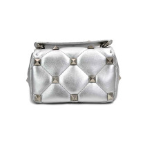 Valentino Roman Stud Pelle Argento